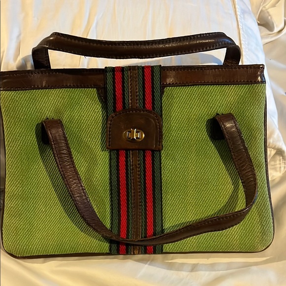 Green and Brown Women's Bag - Picture 1 of 3